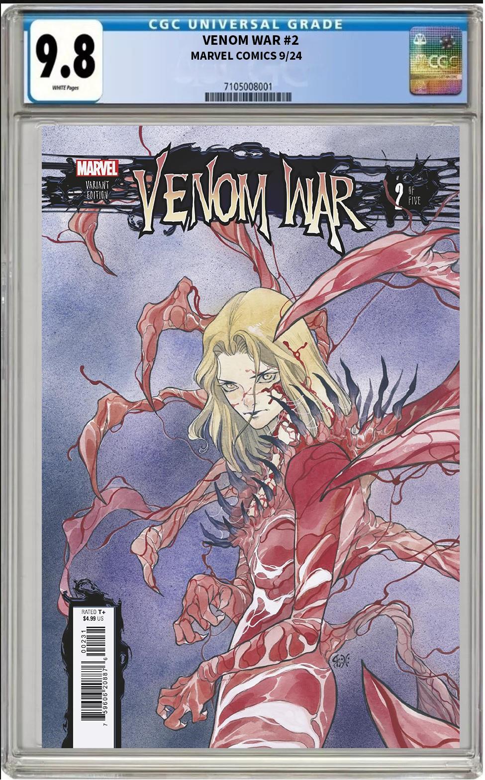 VENOM WAR #2 MARVEL 2024 PEACH MOMOKO VARIANT CGC 9.8 NM/MT PRESALE