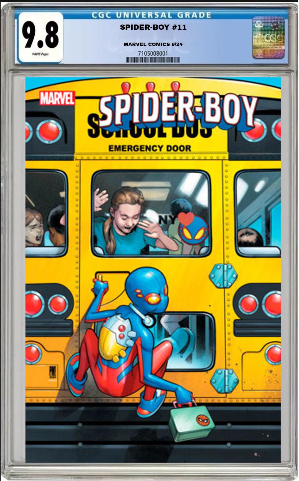 SPIDER-BOY #11 MARVEL 2024 MAIN COVER PACO MEDINA CGC 9.8 NM/MT PRESALE