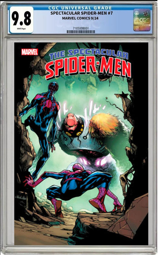 SPECTACULAR SPIDER-MEN #7 MARVEL 2024 HUMBERTO RAMOS MAIN CVR CGC 9.8 NM PRESALE