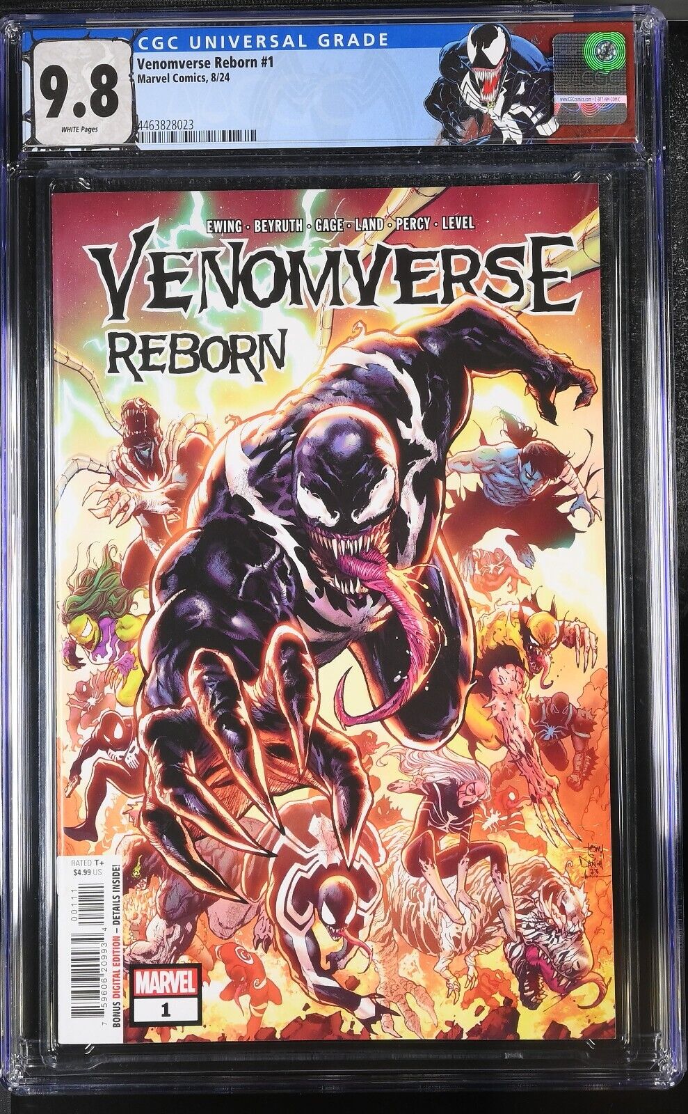 Venomverse Reborn #1 Marvel CGC 9.8 NM 1st App. Playstation Venom Custom Label