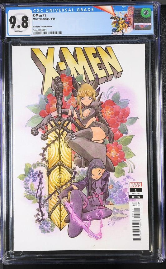 X-MEN #1 MARVEL 2024 PEACH MOMOKO VARIANT CGC 9.8 NM/MT X-MEN '97 CUSTOM LABEL