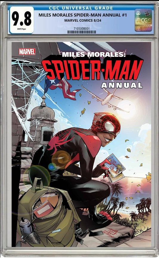 MILES MORALES SPIDER-MAN ANNUAL #1 MARVEL 2024 MAIN COVER CGC 9.8 NM/MT PRESALE