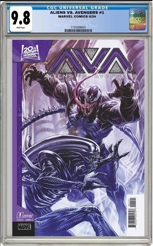 ALIENS VS AVENGERS #1 MARVEL 2024 MARK BROOKS VARIANT CGC 9.8 NM/MT PRESALE