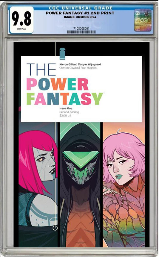 THE POWER FANTASY #1 IMAGE 2ND PRINT CVR B WIJNGAARD 2024 CGC 9.8 NM PRESALE