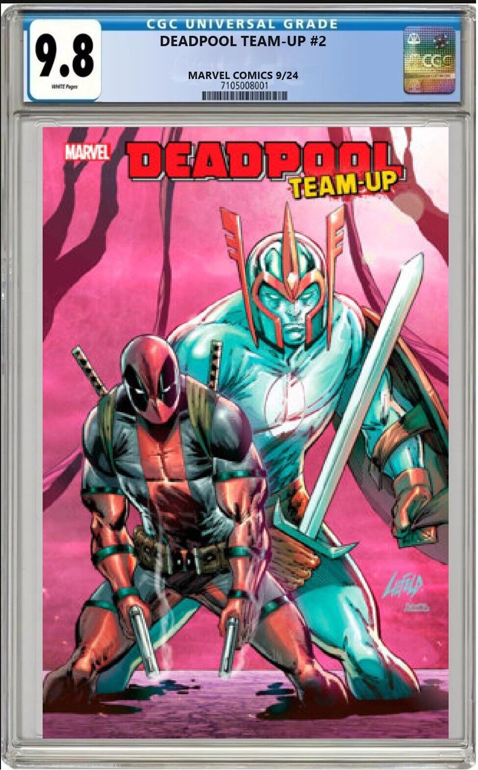 DEADPOOL TEAM-UP #2 MARVEL 2024 ROB LIEFELD VARIANT CGC 9.8 NM PRESALE