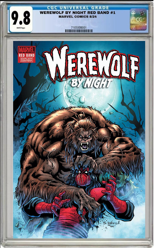 WEREWOLF BY NIGHT RED BAND #1 MARVEL SERGIO DAVILA VARIANT CGC 9.8 NM PRESALE