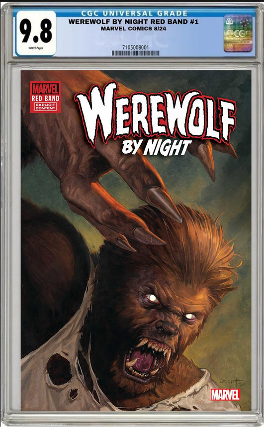 WEREWOLF BY NIGHT RED BAND 1 MARVEL 2024 E.M. GIST MAIN COVER CGC 9.8 NM PRESALE