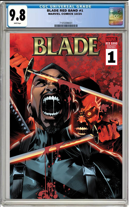 BLADE RED BAND #1 MARVEL 2024 EDWIN GALMON 1:25 VARIANT CGC 9.8 NM/MT PRESALE