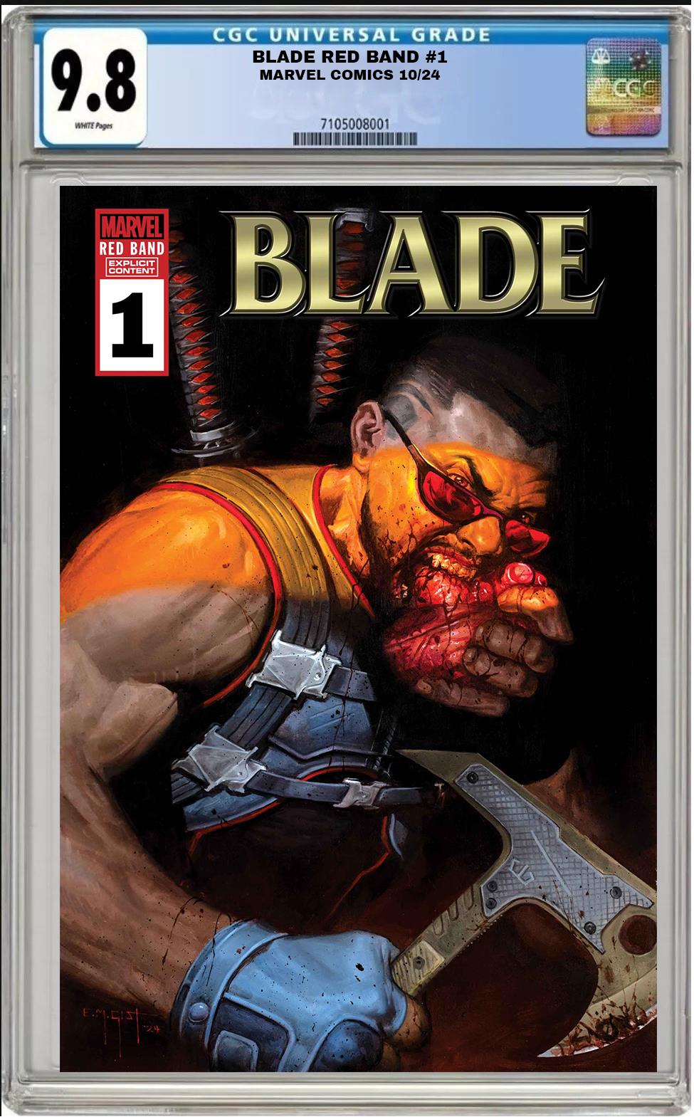 BLADE RED BAND #1 MARVEL 2024 E.M. GIST VARIANT CGC 9.8 NM/MT PRESALE