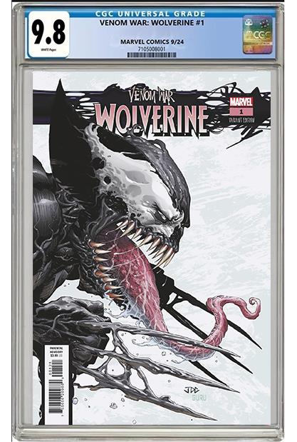 VENOM WAR: WOLVERINE #1 MARVEL 2024 CASSARA VARIANT CGC 9.8 NM/MT