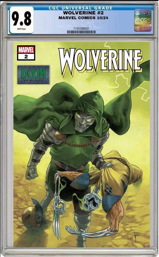 WOLVERINE #2 MARVEL FRANCESCO MOBILI DOOM VARIANT 2024 CGC 9.8 NM PRESALE