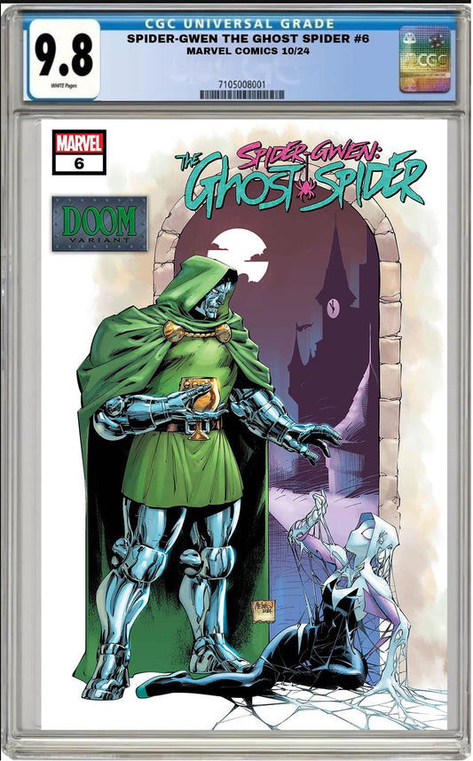 SPIDER-GWEN GHOST SPIDER #6 MARVEL GLEB MELNIKOV DOOM VARIANT CGC 9.8 NM PRESALE