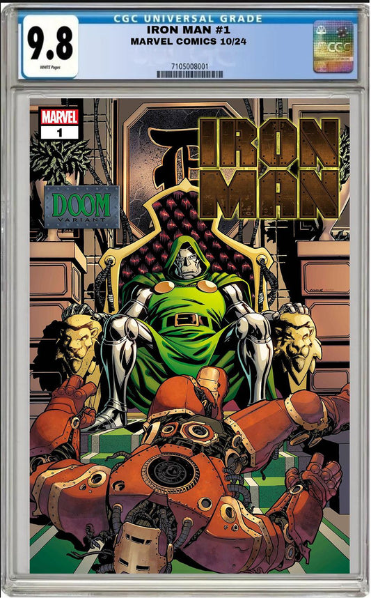 IRON MAN #1 MARVEL MIKE MCKONE DOOM VARIANT 2024 CGC 9.8 NM PRESALE