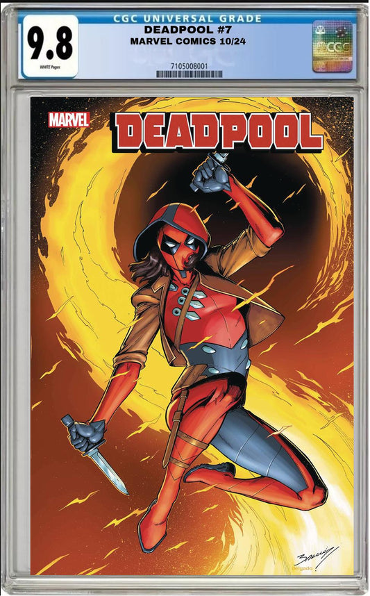 DEADPOOL #7 MARVEL MARK BAGLEY VARIANT 2024 CGC 9.8 NM PRESALE