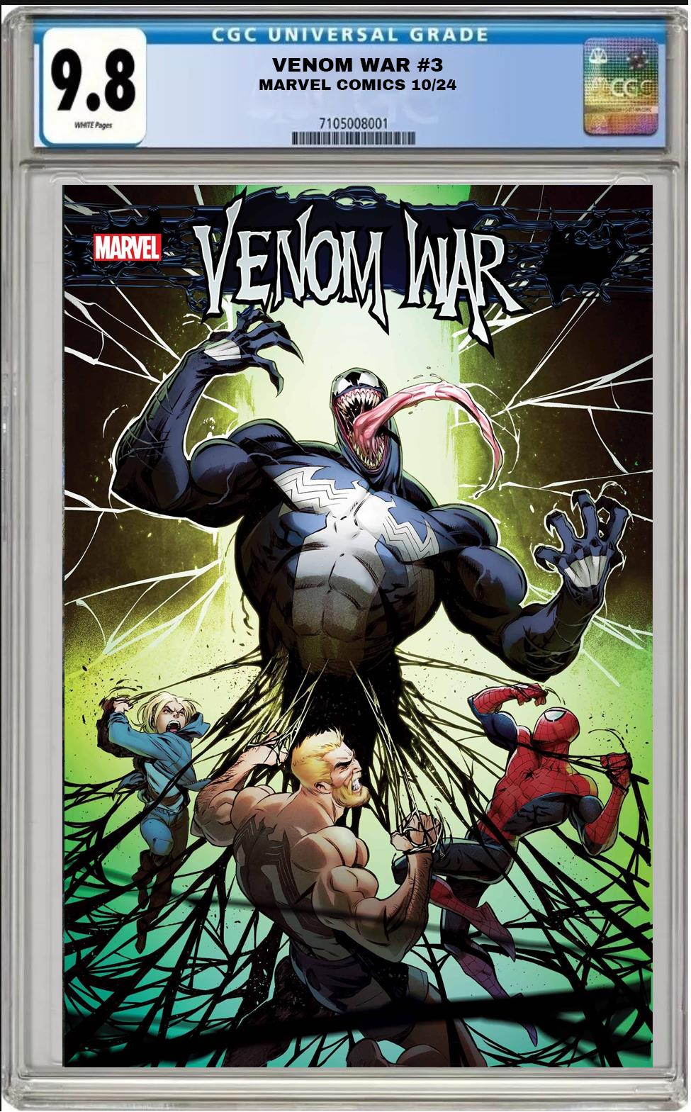 VENOM WAR #3 MARVEL IBAN COELLO MAIN COVER 2024 CGC 9.8 NM PRESALE