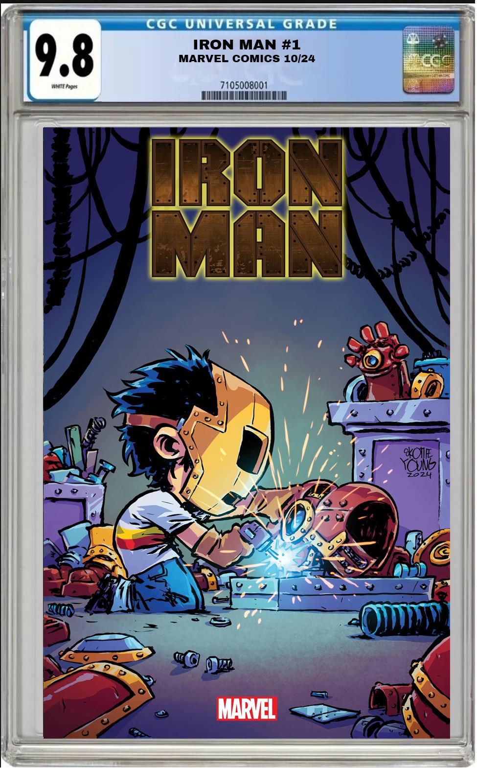 IRON MAN #1 MARVEL SKOTTIE YOUNG VARIANT 2024 CGC 9.8 NM PRESALE