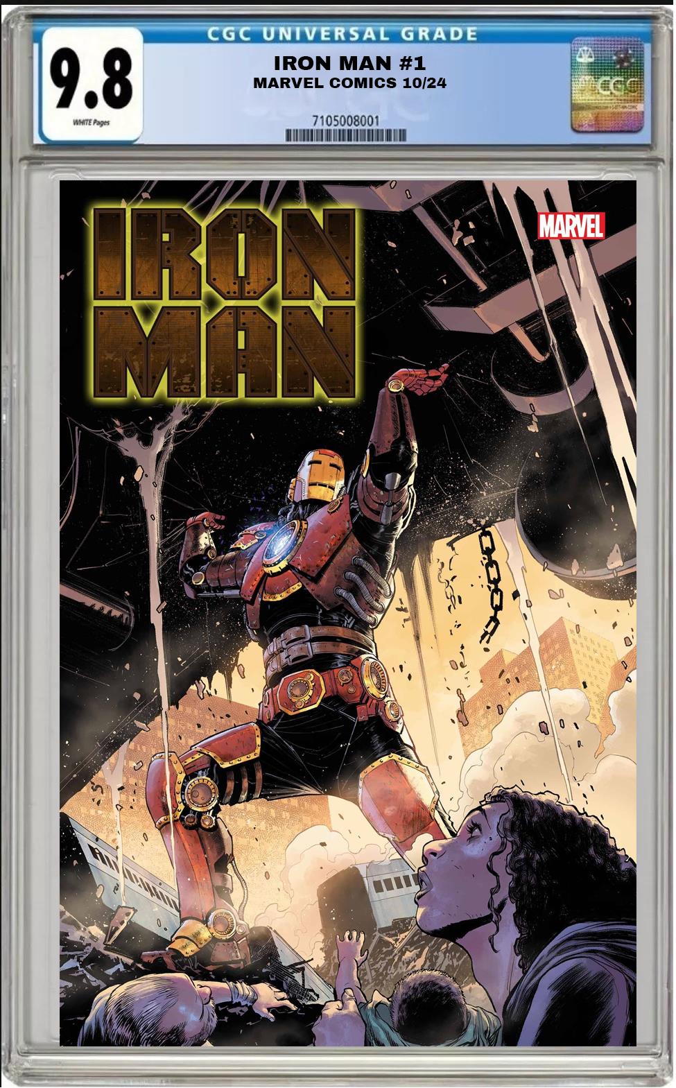 IRON MAN #1 MARVEL SUMIT KUMAR VARIANT 2024 CGC 9.8 NM PRESALE