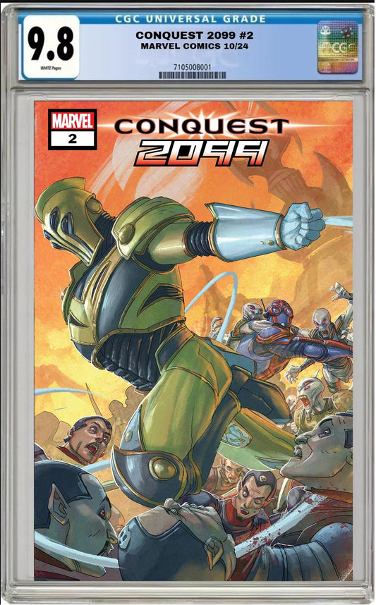 CONQUEST 2099 #2 MARVEL PETE WOODS VARIANT 2024 CGC 9.8 NM PRESALE