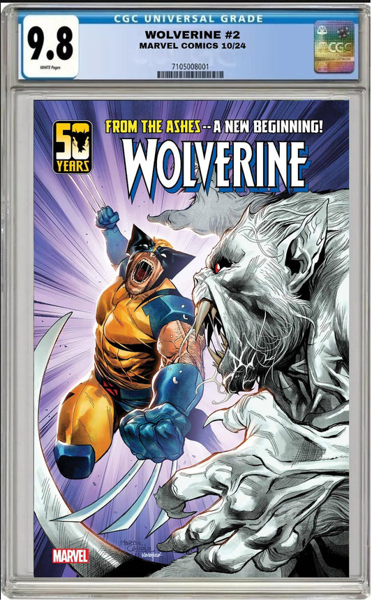 WOLVERINE #2 MARVEL MARTIN COCCOLO MAIN COVER 2024 CGC 9.8 NM PRESALE 10/9