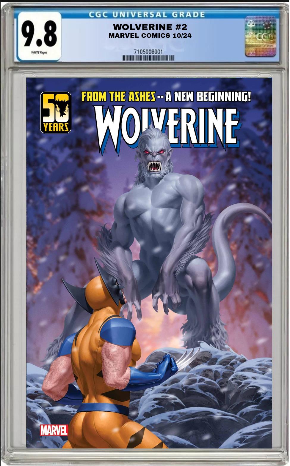 WOLVERINE #2 MARVEL JENGGEUN YOON VARIANT 2024 CGC 9.8 NM/MT PRESALE 10/9