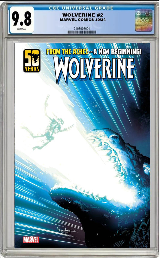 WOLVERINE #2 MARVEL ROGE ANTONIO GODZILLA VARIANT 2024 CGC 9.8 NM PRESALE 10/9