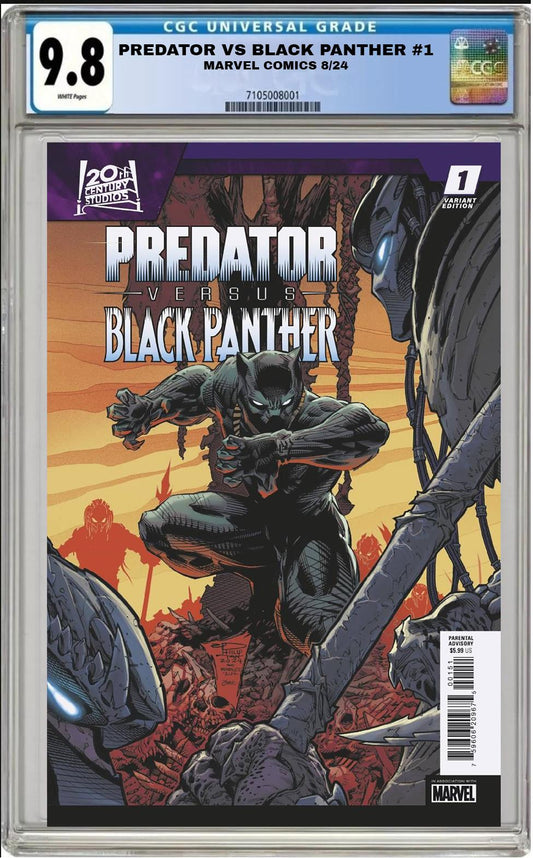 PREDATOR VS BLACK PANTHER #1 MARVEL PHILIP TAN VARIANT 2024 CGC 9.8 NM PRESALE