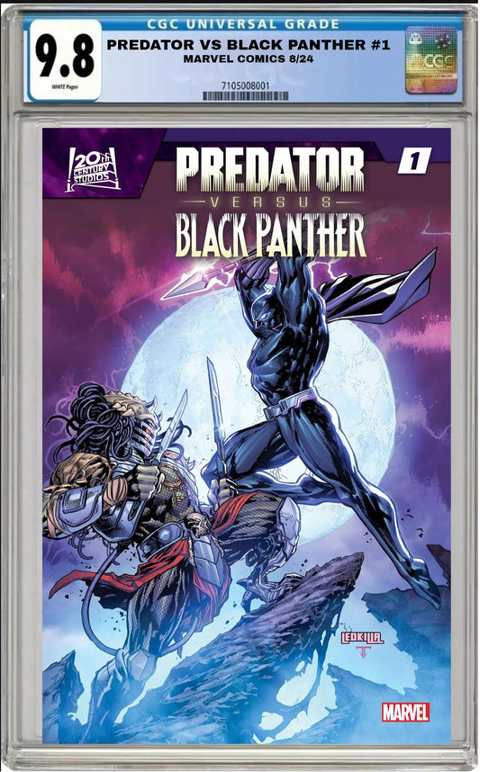 PREDATOR VS BLACK PANTHER #1 MARVEL KEN LASHLEY MAIN CVR 2024 CGC 9.8 NM PRESALE