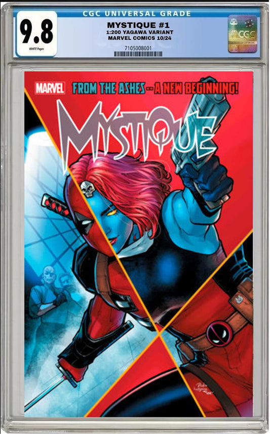 MYSTIQUE #1 MARVEL 1:200 RICKIE YAGAWA DEADPOOL VARIANT 2024 CGC 9.8 NM PRESALE