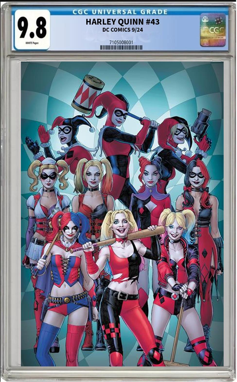 HARLEY QUINN #43 DC COMICS COVER D DC NICOLA SCOTT VARIANT 2024 CGC 9.8 NM