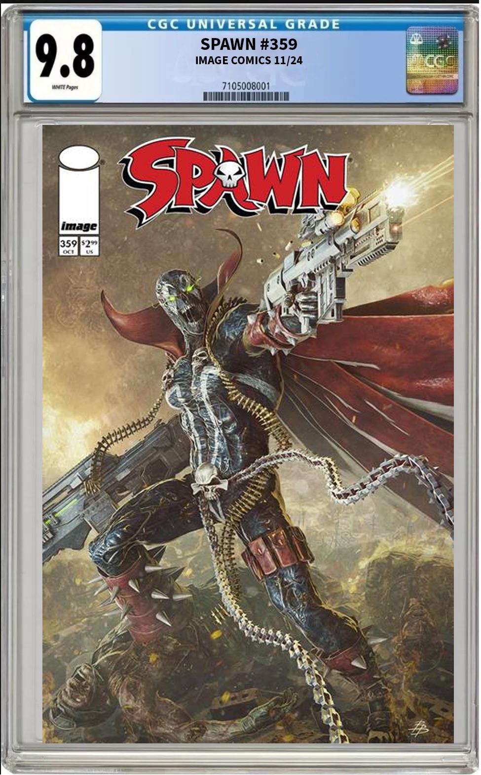 SPAWN #359 CVR A IMAGE 2024 BJORN BARENDS MAIN CGC 9.8 NM PRESALE 11/27