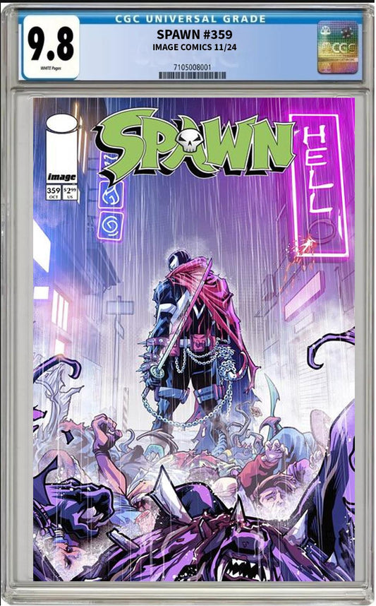 SPAWN #359 CVR B IMAGE 2024 ZE CARLOSVARIANT CGC 9.8 NM PRESALE 11/27