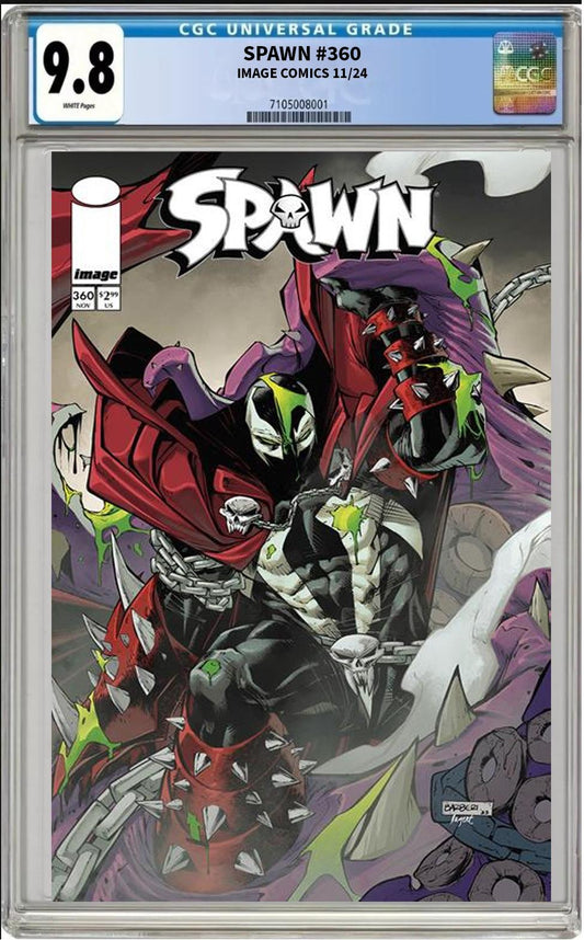 SPAWN #360 CVR A IMAGE 2024 CARLO BARBERI MAIN CGC 9.8 NM PRESALE 11/27