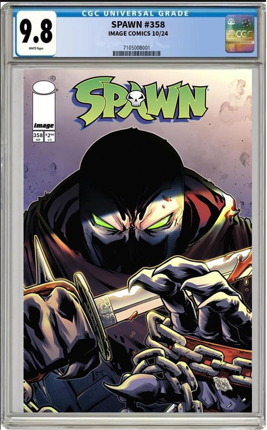 SPAWN #358 CVR A IMAGE 2024 ZE CARLOS MAIN CGC 9.8 NM PRESALE 10/30