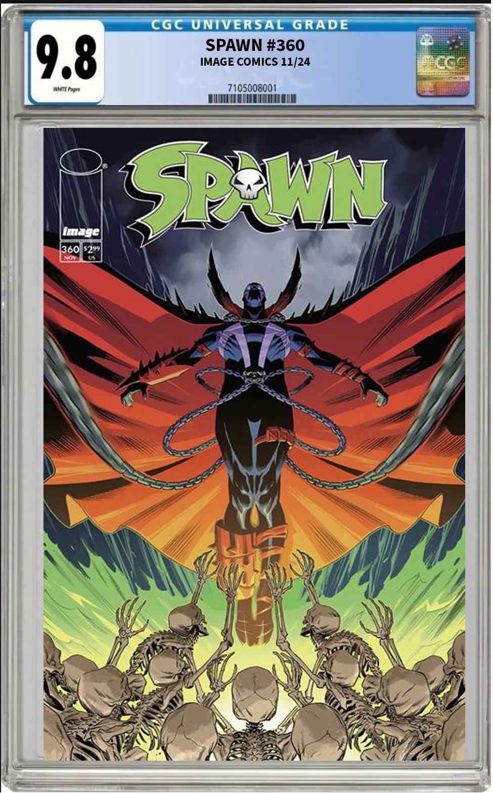 SPAWN #360 CVR B IMAGE 2024 MARCO FAILLA VARIANT CGC 9.8 NM PRESALE 11/27