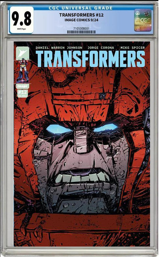 TRANSFORMERS #12 CVR B IMAGE 2024 CORONA & SPICER CGC 9.8 NM PRESALE 9/11 KEY!