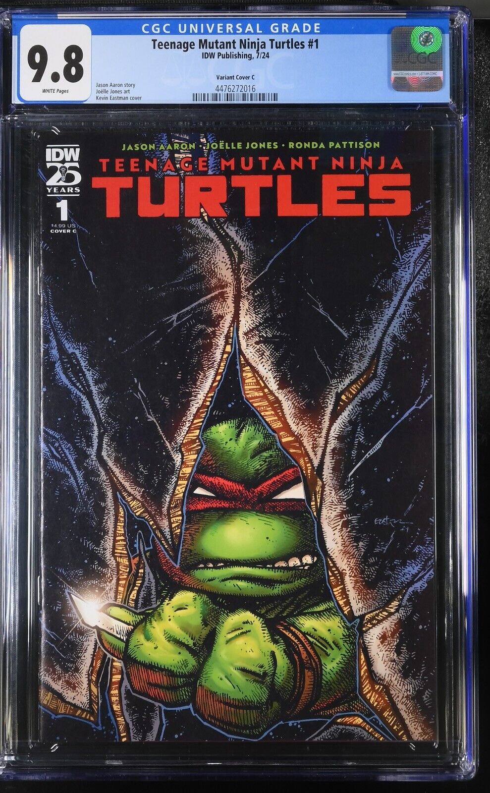 TEENAGE MUTANT NINJA TURTLES #1 IDW CVR C EASTMAN VARIANT 2024 CGC 9.8 NM