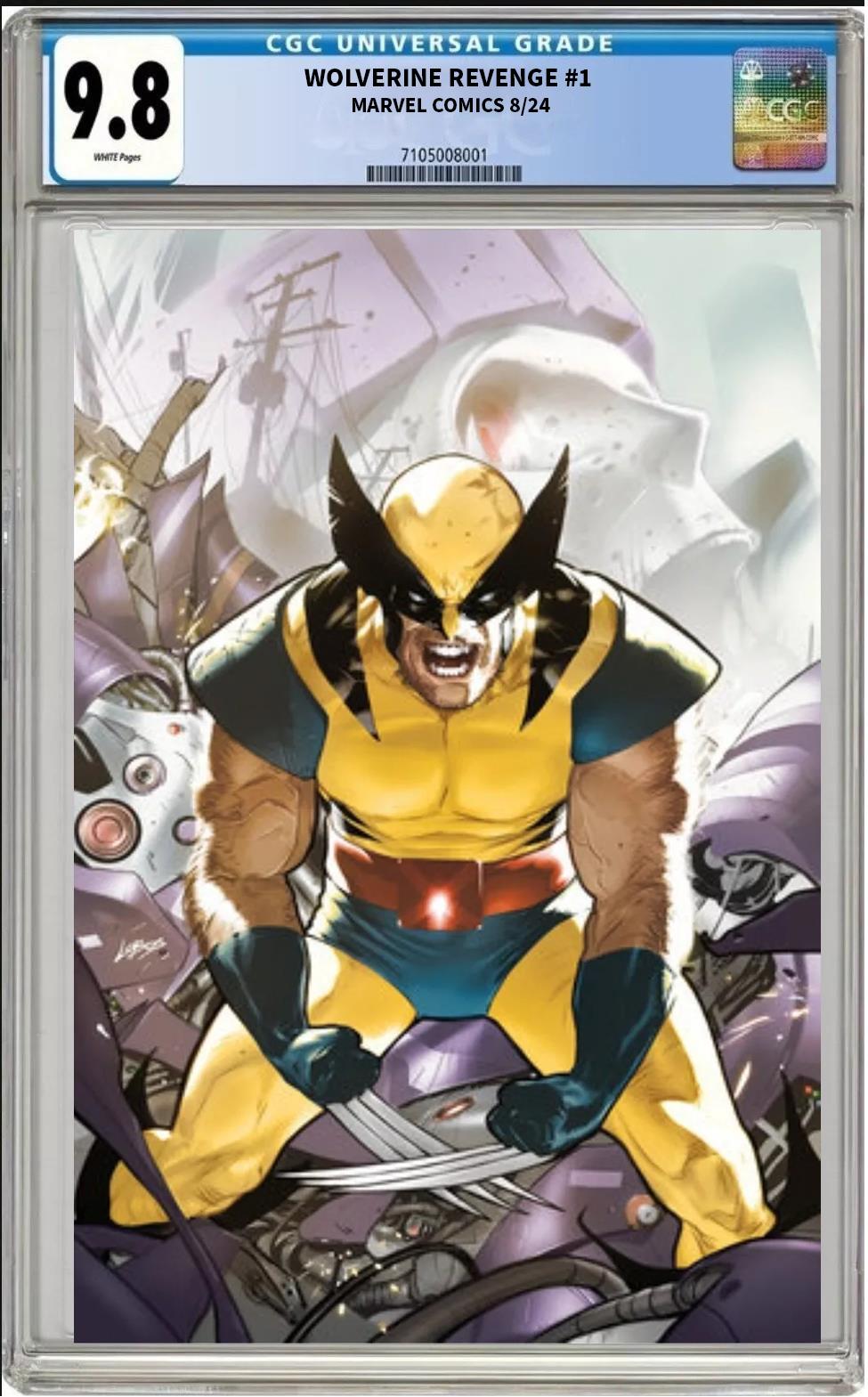 WOLVERINE REVENGE #1 MARVEL 2024 1:50 VILLALOBOS VARIANT CGC 9.8 NM PRESALE