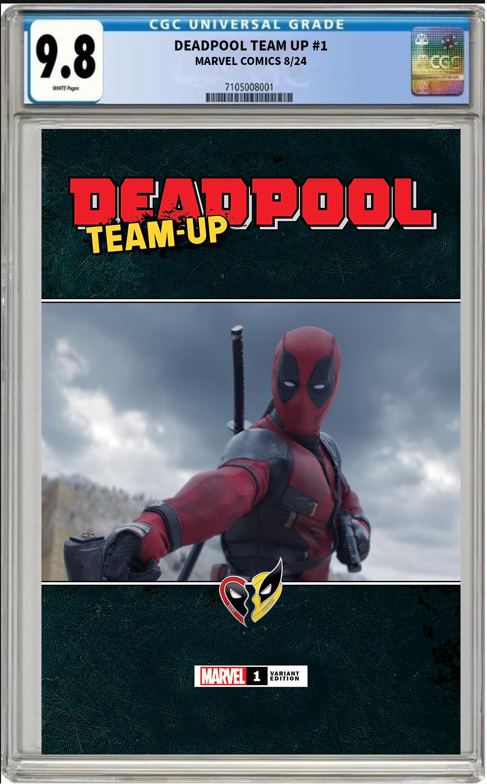 DEADPOOL TEAM-UP #1 MARVEL 2024 MOVIE PHOTO VARIANT CGC 9.8 NM PRESALE