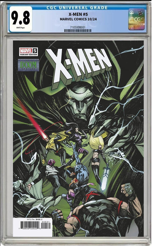 X-MEN #5 MARVEL ALESSANDRO CAPPUCCIO DOOM VARIANT 2024 CGC 9.8 PRESALE