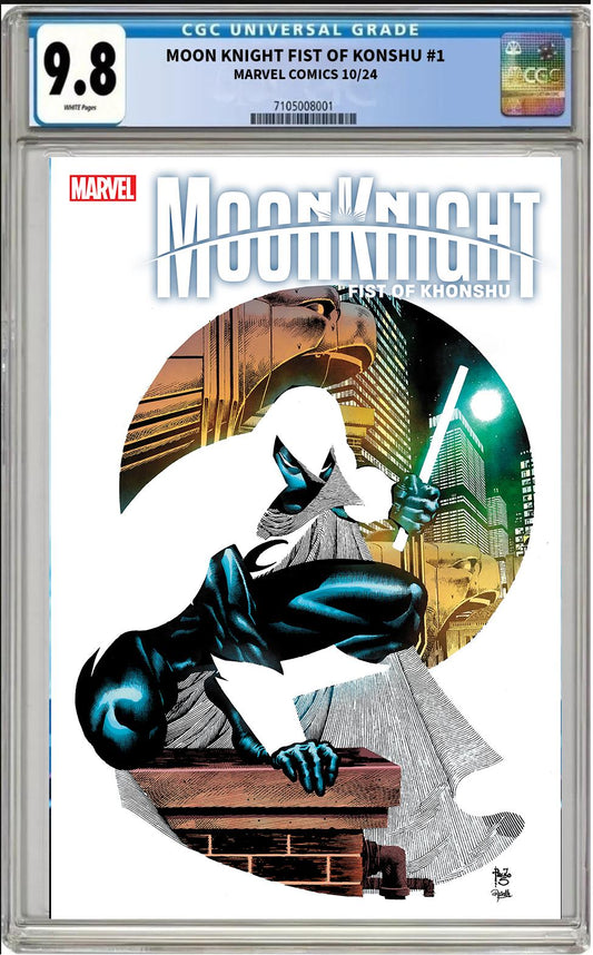 MOON KNIGHT FIST OF KHONSHU #1 MARVEL 2024 SIQUEIRA FOIL VARIANT CGC 9.8 PRESALE