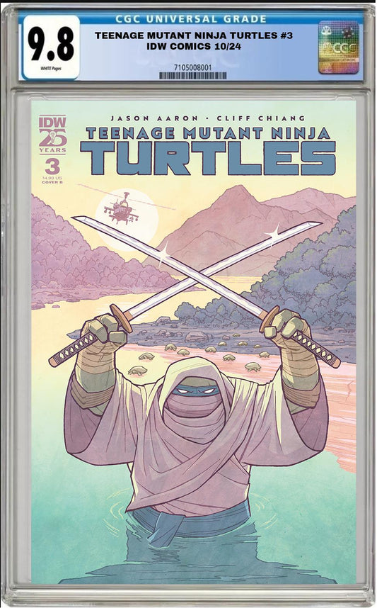 TEENAGE MUTANT NINJA TURTLES #3B IDW CLIFF CHIANG VARIANT 2024 CGC 9.8 PRESALE