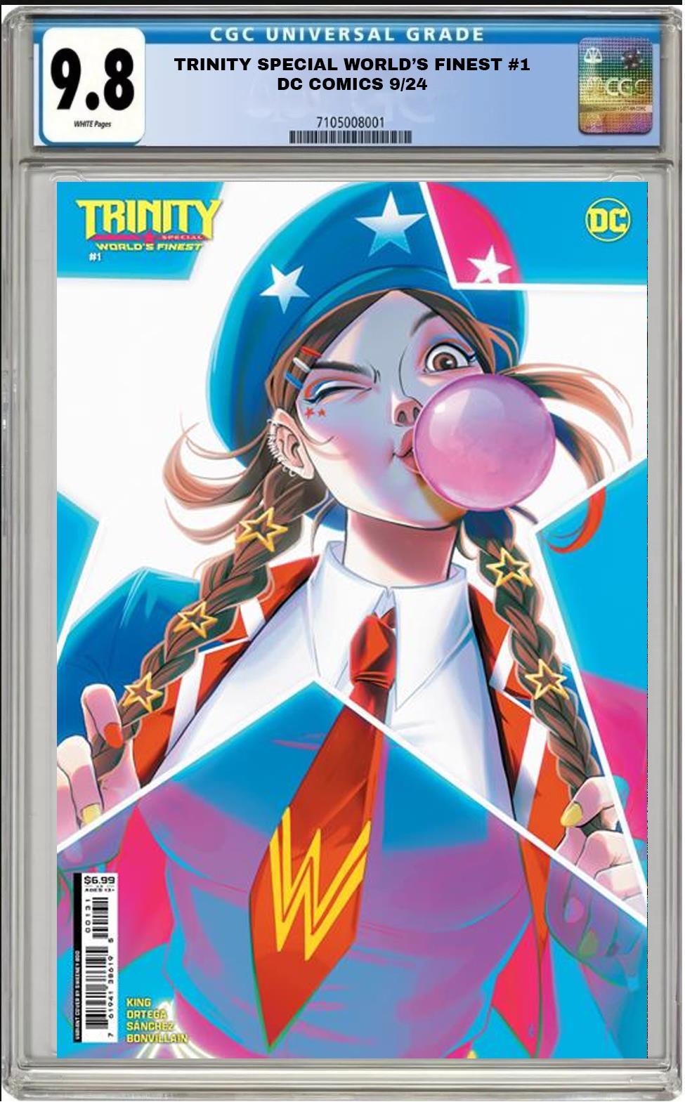 TRINITY SPECIAL WORLD'S FINEST #1 DC BOO BUBBLE GUM VARIANT CGC 9.8 NM PRESALE