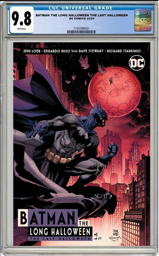 BATMAN THE LONG HALLOWEEN THE LAST HALLOWEEN #1 DC CVR C JIM LEE CGC 9.8 PRESALE