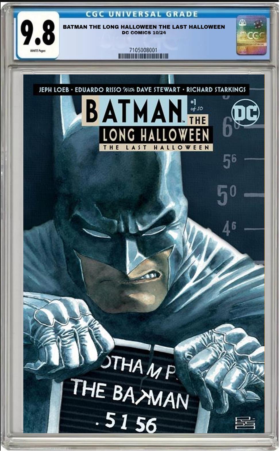 BATMAN THE LONG HALLOWEEN THE LAST HALLOWEEN #1 DC CVR B RISSO CGC 9.8 PRESALE