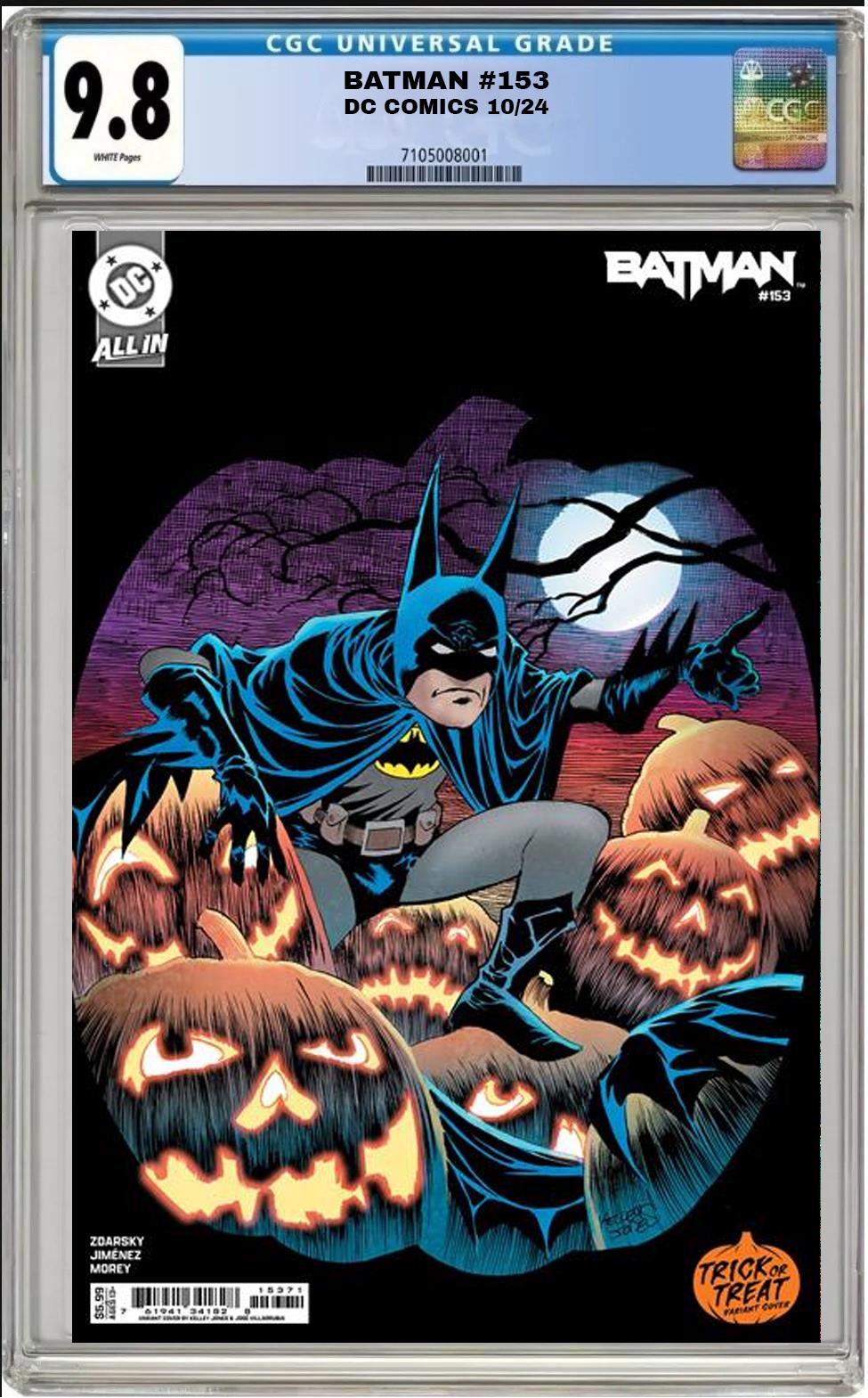 BATMAN #153 DC 2024 KELLEY JONES TRICK OR TREAT VARIANT CGC 9.8 NM PRESALE 10/2