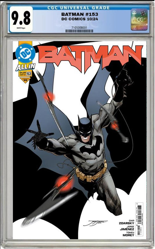 BATMAN #153 DC 2024 CVR A JORGE JIMENEZ CGC 9.8 NM PRESALE 10/2