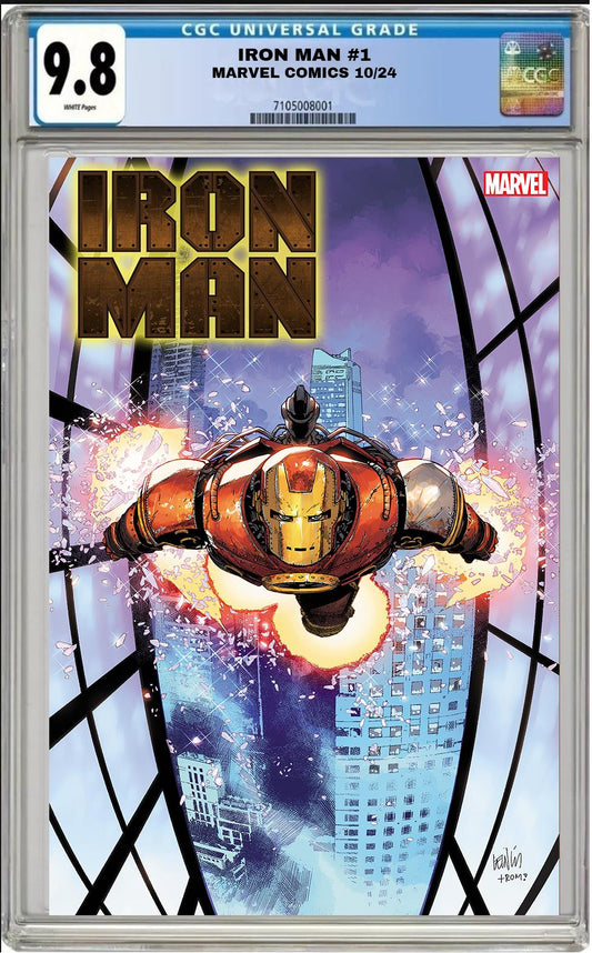 IRON MAN #1 MARVEL 1:25 LEINIL YU VARIANT 2024 CGC 9.8 NM PRESALE 10/23