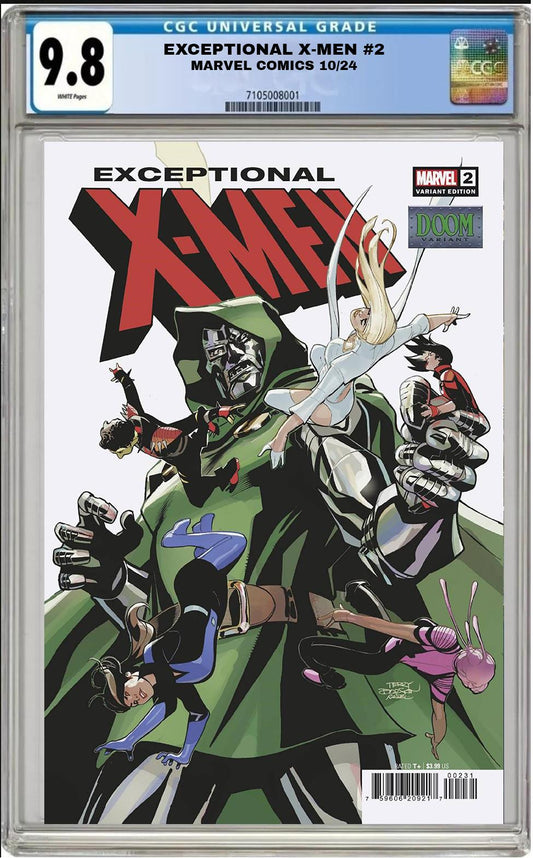 EXCEPTIONAL X-MEN #2 TERRY DODSON DOOM VARIANT 2024 CGC 9.8 NM PRESALE 10/9