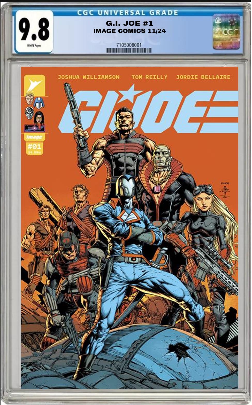 GI JOE #1 IMAGE 2024 CVR D DAVID FINCH & MIKI VARIANT CGC 9.8 NM PRESALE 11/13