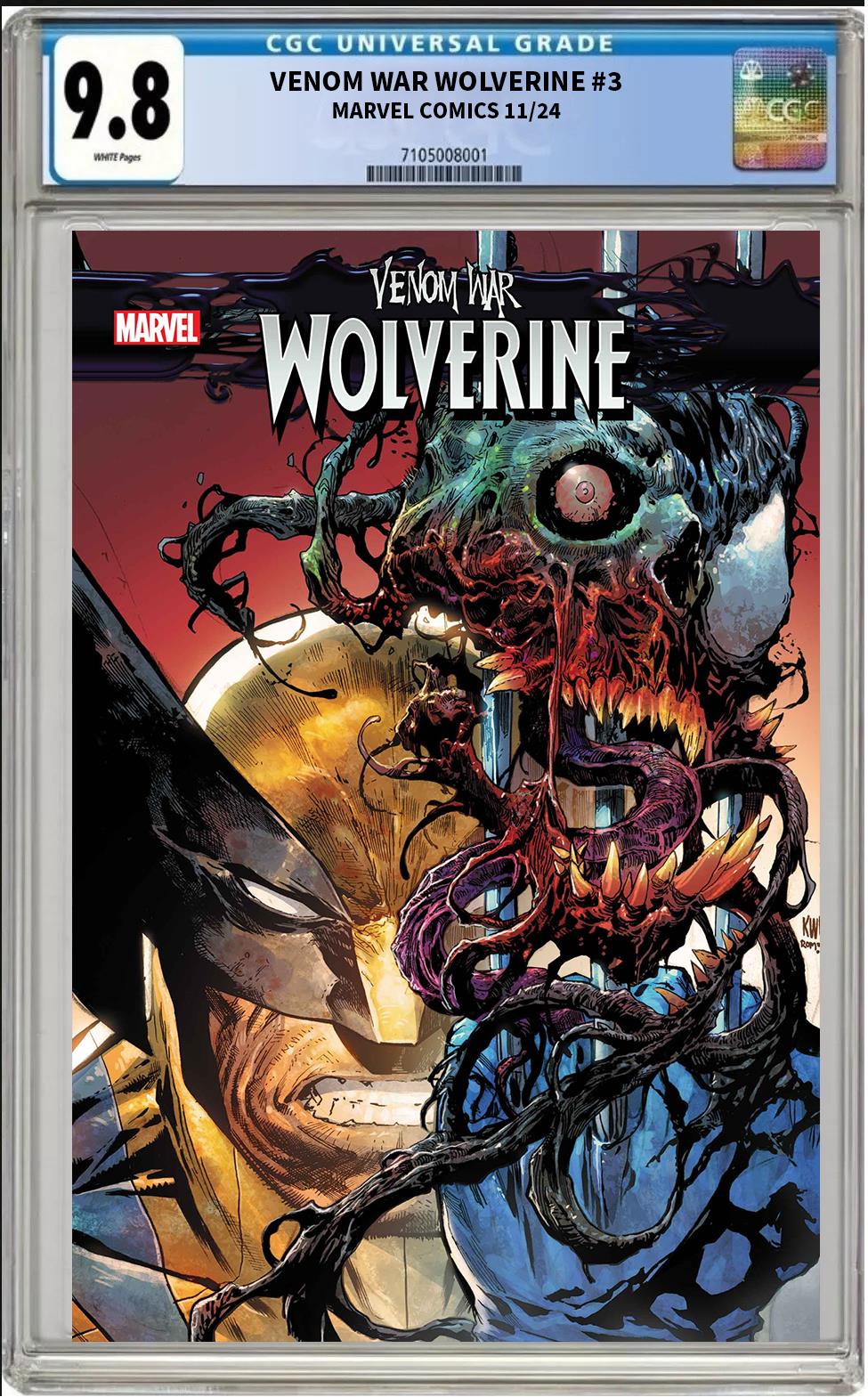 VENOM WAR WOLVERINE #3 MARVEL KEN LASHLEY MAIN COVER 2024 CGC 9.8 NM PRESALE